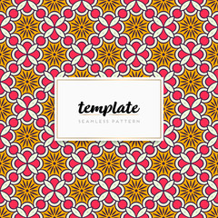 Colorful mandala seamless pattern vector