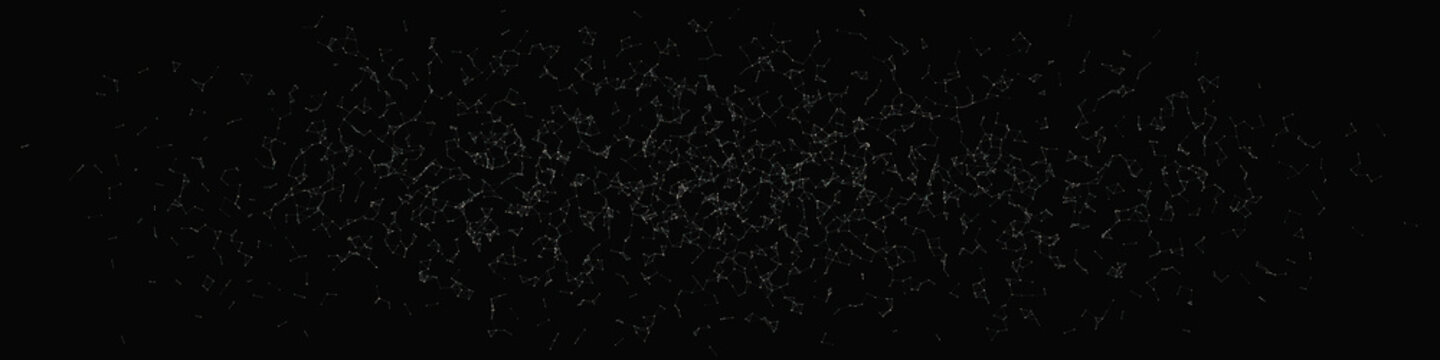 Network Mesh Random Procedural Art background illustration