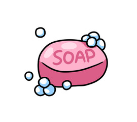 Cartoon Stylized Pink Soap