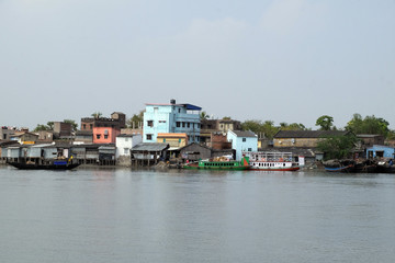 Fototapeta na wymiar Chunakhali village, West Bengal, India