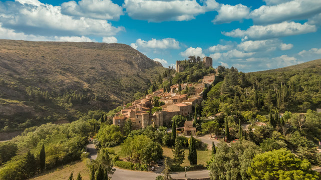 Castelnou is a commune in the Pyr&eacute;n&eacute;es-Orientales department in southern France one of the most beautiful walled villages of the country