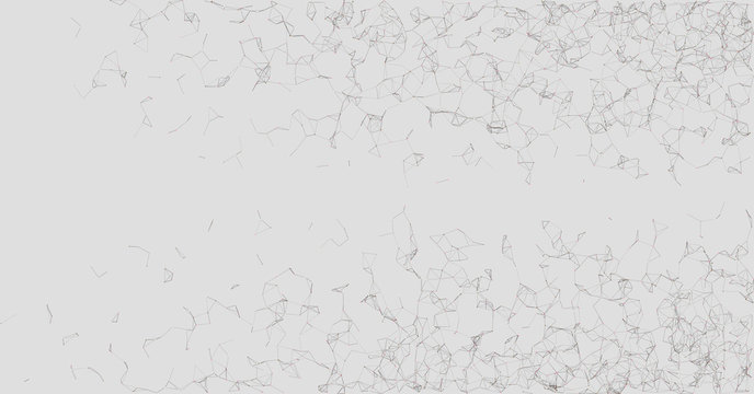 Network Mesh Random Procedural Art background illustration