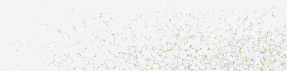 Network Mesh Random Procedural Art background illustration