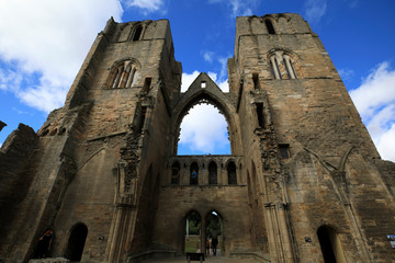 Elgin (Scotland), UK - August 01, 2018: Ruins of Elgin Cathedral, Elgin, Moray, Grampian, Scotland, Highlands, United Kingdom