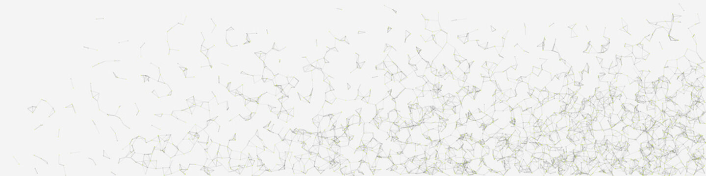 Network Mesh Random Procedural Art background illustration