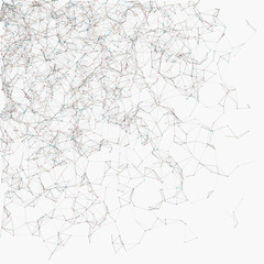 Network Mesh Random Procedural Art background illustration