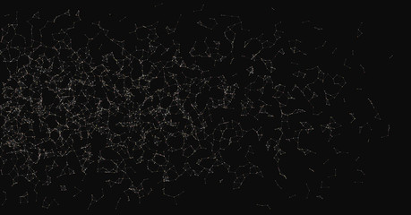 Network Mesh Random Procedural Art background illustration