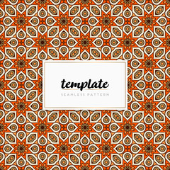 Colorful mandala seamless pattern vector