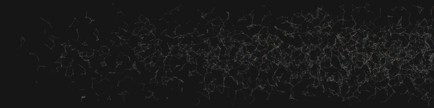 Network Mesh Random Procedural Art background illustration