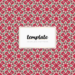 Colorful mandala seamless pattern vector