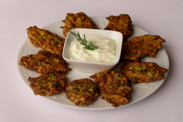 Turkish pumpkin dish made with pumpkin, flour, eggs, dill , pumpkin casserole