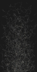 Network Mesh Random Procedural Art background illustration