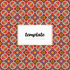 Colorful mandala seamless pattern vector