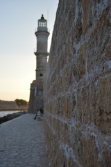 Phare du Vieux port de La Canée en grèce