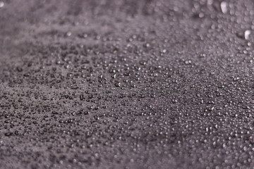 water drops isolated on a black background