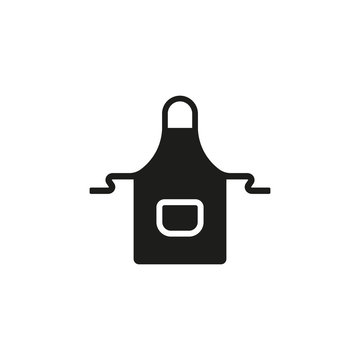 recommend clip art: Kitchen apron icon. Vector illustration. Flat design. Isolated.