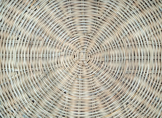 The woven texture of rattan in light brown color. Can be used as a background