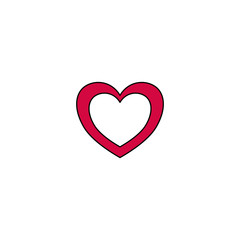 heart in a heart icon vector design eps 10