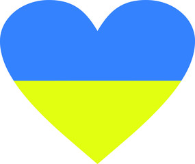 I love Ukraine Heart Flag