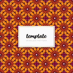 Colorful mandala seamless pattern vector