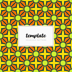 Colorful mandala seamless pattern vector