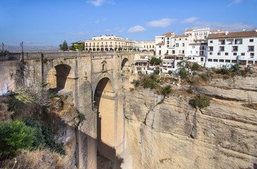 Obraz na płótnie Canvas Bridge Puente Nuevo in Ronda, Spain