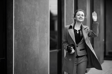 Beautiful woman at a business meeting