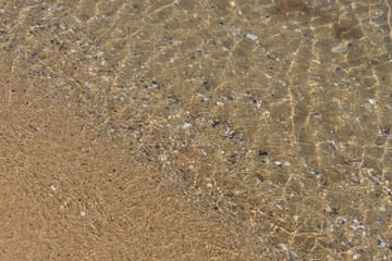 Hintergrund: flacher Sandstrand