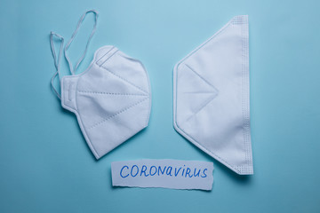 Two types of protective face masks as precaution in spread of coronavirus