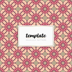 Colorful mandala seamless pattern vector