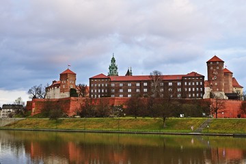 Fototapeta na wymiar Blick auf den Wawel