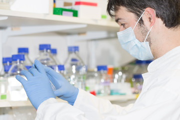 scientist working in laboratory