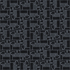 Geometric abstract pattern in midcentury style. Seamless vector