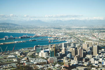 panorama of Cape Town, South Africa
