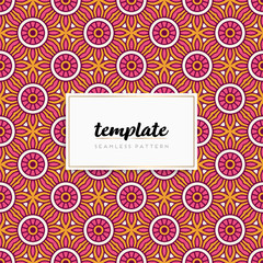 Colorful mandala seamless pattern vector