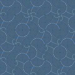 Geometric abstract pattern in midcentury style. Seamless vector