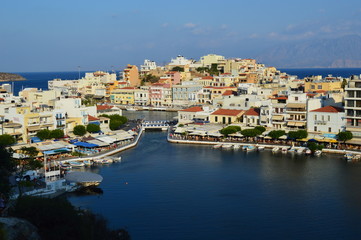Fototapeta na wymiar Port d'Agios Nikolaos
