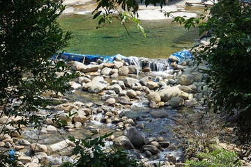 beautiful bo ghe waterfall near hue