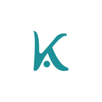 Initial Letter ak logo or ka logo vector design templates