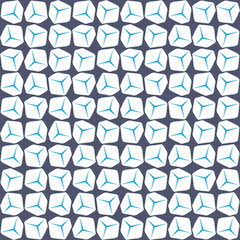 Geometric abstract pattern in midcentury style. Seamless vector