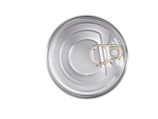 Tin can. Conserved junk food without label