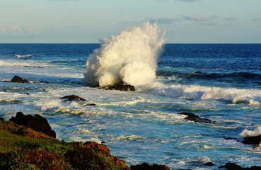 Spectacular Breaking of Waves at Tsitsikamma National Park