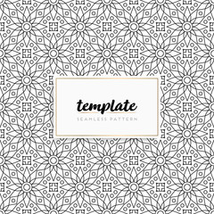 Colorful mandala seamless pattern vector