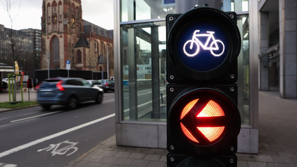 traffic light in the city