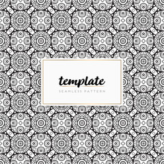 Colorful mandala seamless pattern vector