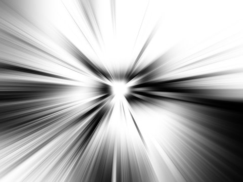 Abstract monochrome star line light illustration background. Black White Abstract Zoom Motion background.      