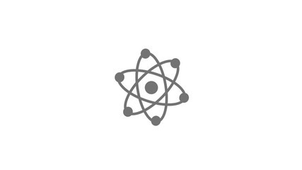 Atom icons on white background,New atom icon