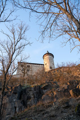 Sunset with czech castle - Kuneticka hora