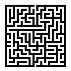 15x15 rectangular maze with thick walls and no solution