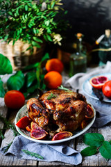 Blood Orange Roast Chicken.style rustic